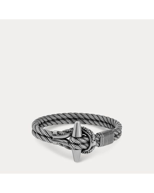 Ralph Lauren Gray Brass Toggle Bracelet for men