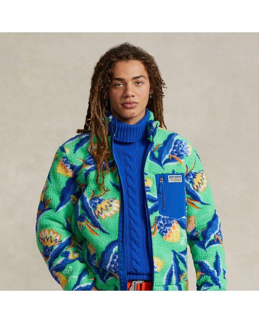 Polo Ralph Lauren Blue Floral Hybrid Jacket for men