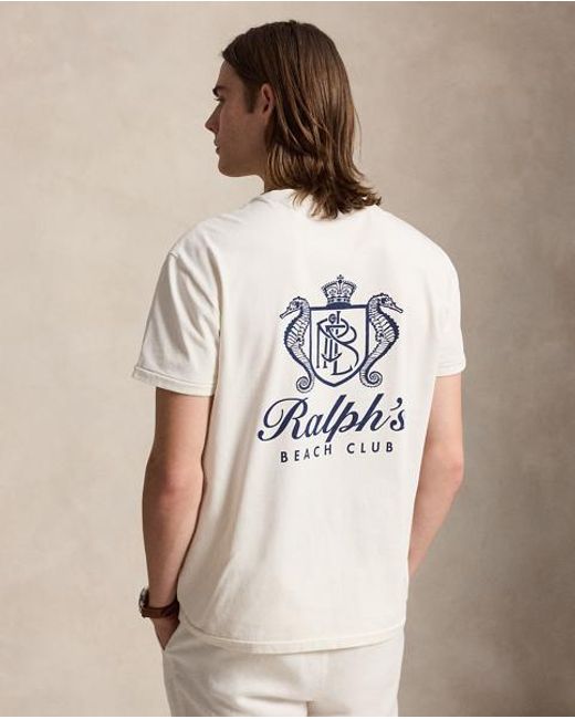 Polo Ralph Lauren Gray Classic Fit Jersey Graphic T-Shirt for men