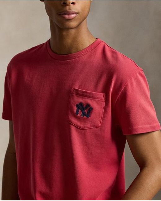 Polo Ralph Lauren Red Polo Ralph Lauren Lauren Yankees T-Shirt for men
