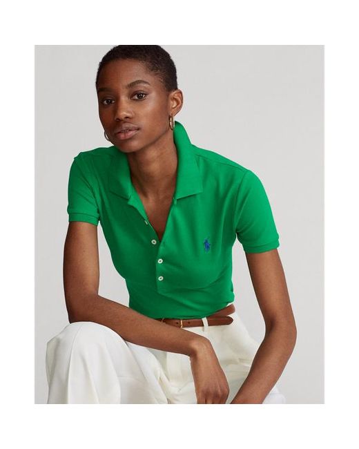 Polo Ralph Lauren Green Slim Fit Stretch Polo Shirt