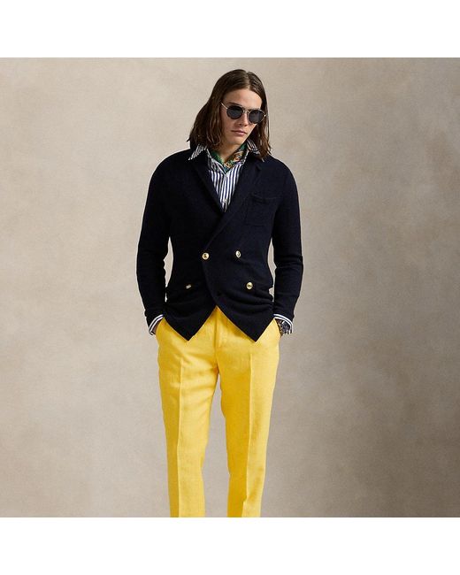 Polo Ralph Lauren Yellow Linen Suit Trouser for men
