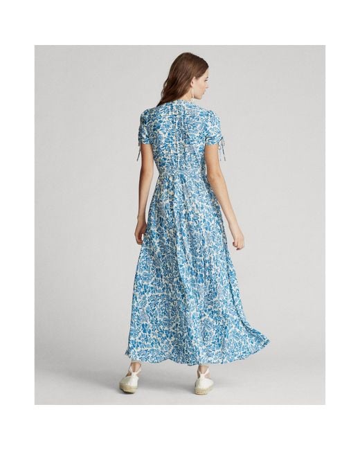 Lauren ralph lauren floral crepe maxi dress Clearance