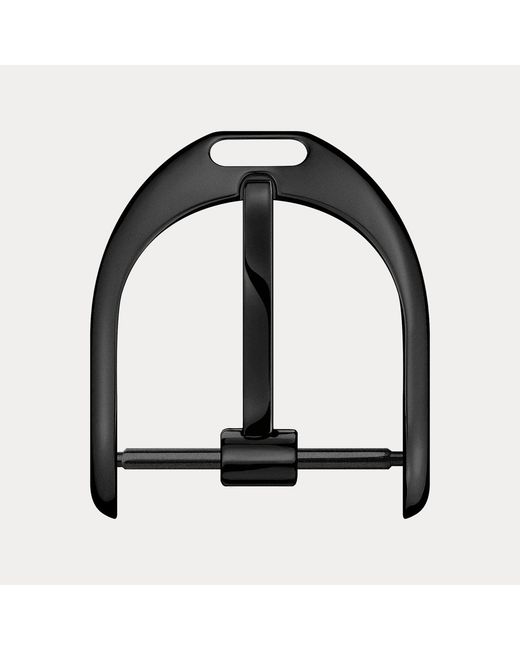 Ralph Lauren 19 Mm Black Matte Steel Pin Buckle for men