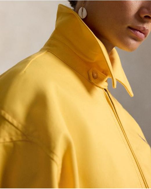 Polo Ralph Lauren Metallic Oversized Cotton Windbreaker