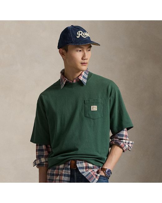 Polo Ralph Lauren Green Relaxed Fit Heavyweight Jersey T-Shirt for men