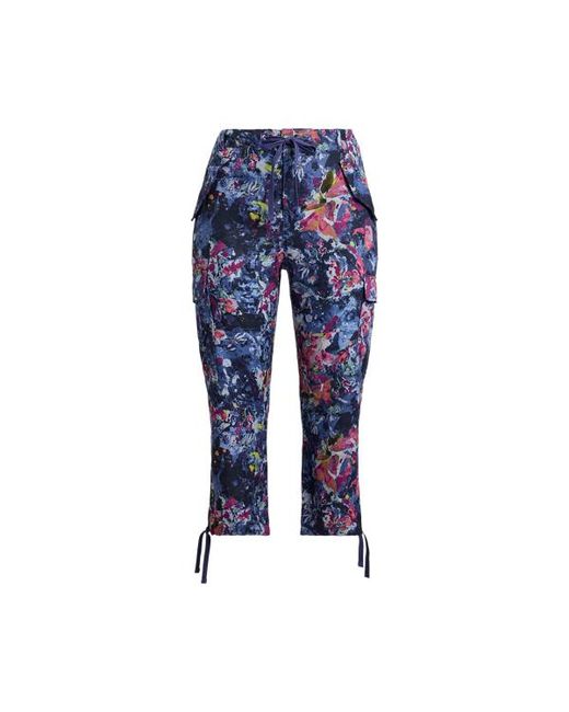 Ralph Lauren Blue Ralph Lauren Print Linen Cargo Ankle Pant
