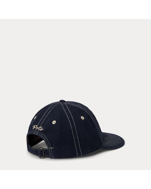 Gorra De Gamuza Cepillada Polo Ralph Lauren de hombre de color Blue