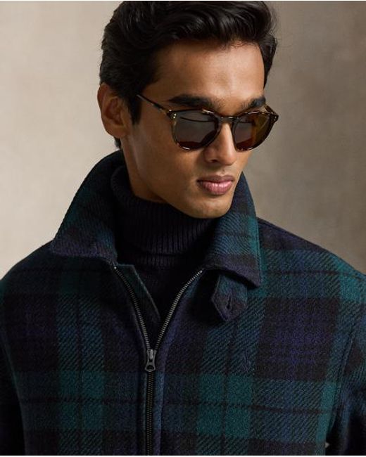 Polo Ralph Lauren Blue The Langdon Plaid Tweed Jacket for men