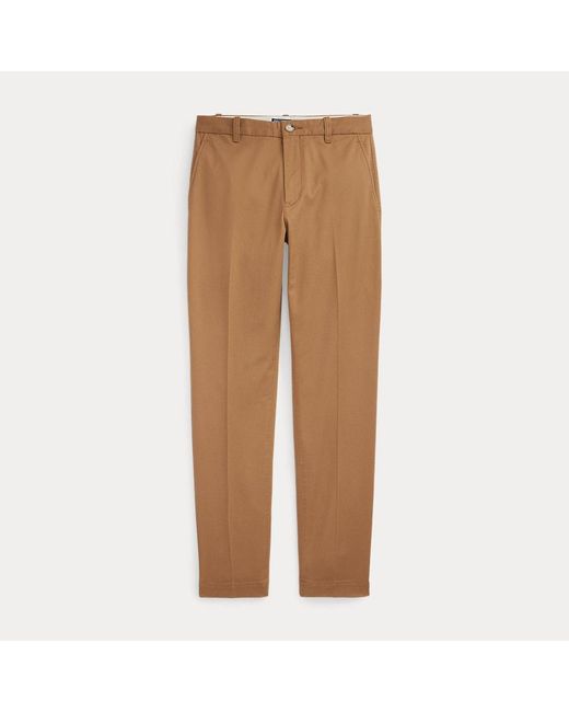 Polo Ralph Lauren Natural Cropped Slim Fit Twill Chino Trouser