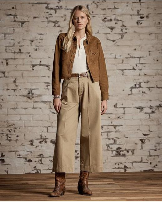 RRL Brown Sheepskin Jacket