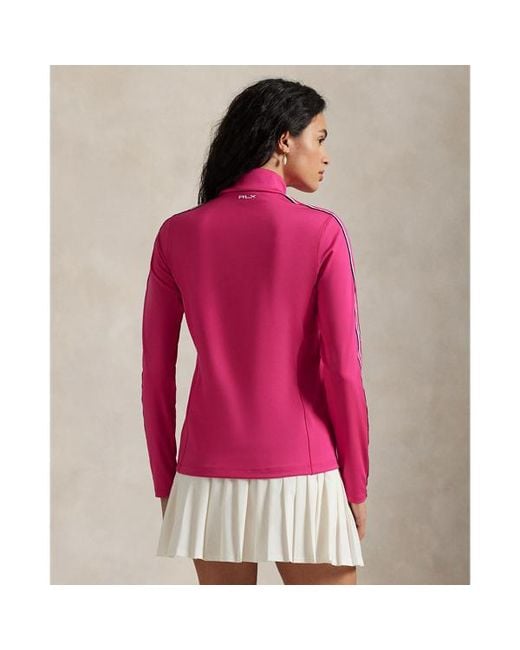 Ralph Lauren Pink Ralph Lauren Tailored Fit Interlock Quarter-Zip