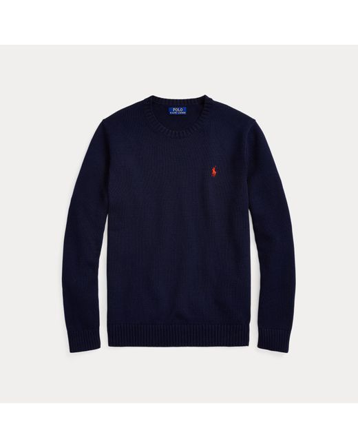Polo Ralph Lauren Blue Cotton Crewneck Sweater for men
