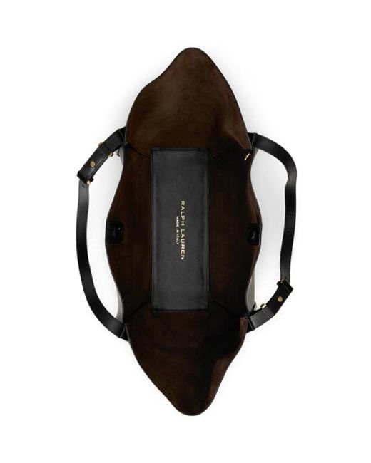 Ralph Lauren Black Rl 888 Calfskin Tote