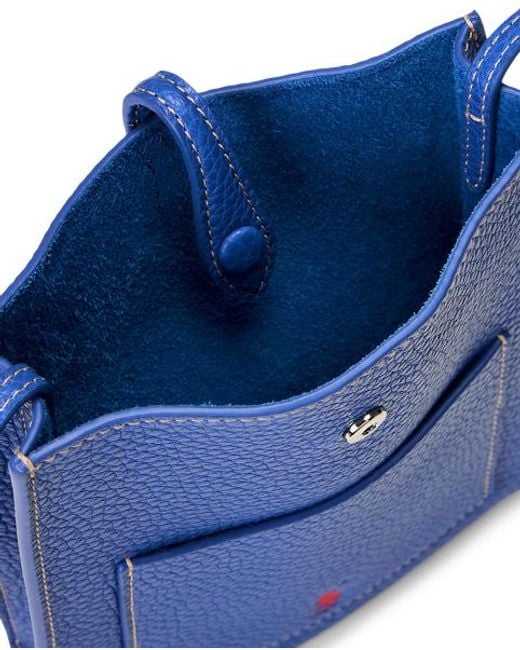 Polo Ralph Lauren Blue Polo Play Leather Pocket Crossbody