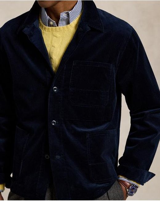 Polo Ralph Lauren Utility-Jacke Aus Kordsamt in Blue für Herren