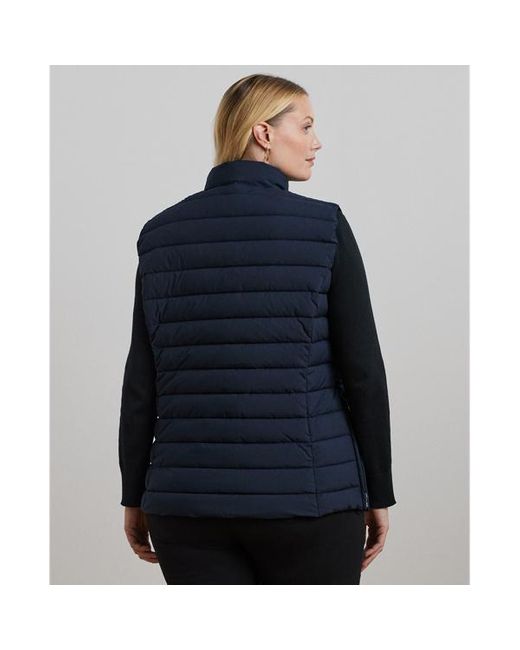 Ralph Lauren Blue Curve - Quilted Mockneck Vest