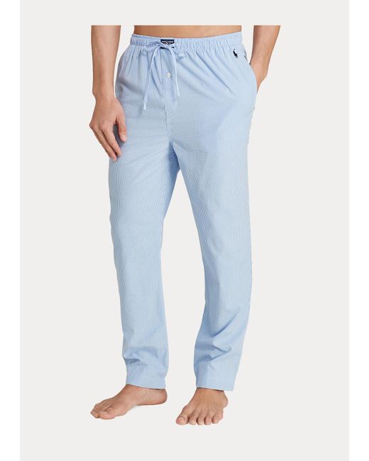 Pantalon de pyjama en coton vichy Polo Ralph Lauren pour homme en coloris  Bleu | Lyst