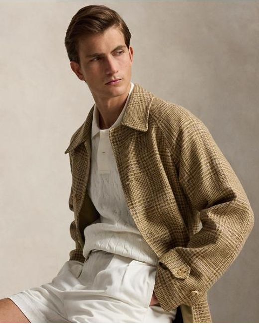 Ralph Lauren Gray Relaxed Fit Cable-Knit Cotton Jumper for men