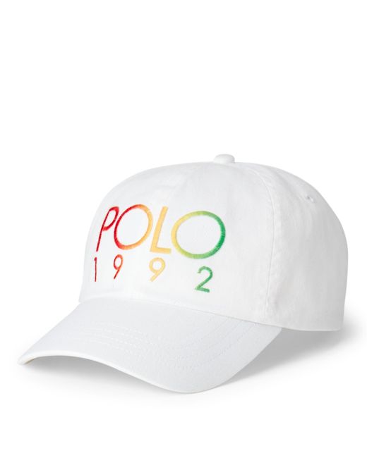 Polo Ralph Lauren White Polo 1992 Chino Ball Cap for men