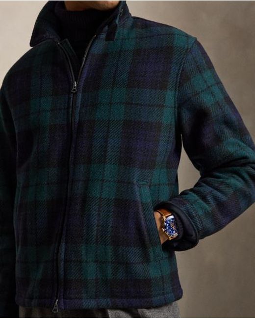 Polo Ralph Lauren Blue The Langdon Plaid Tweed Jacket for men
