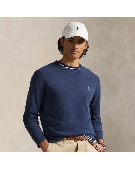 Polo Ralph Lauren Blue French Terry Sweatshirt for men