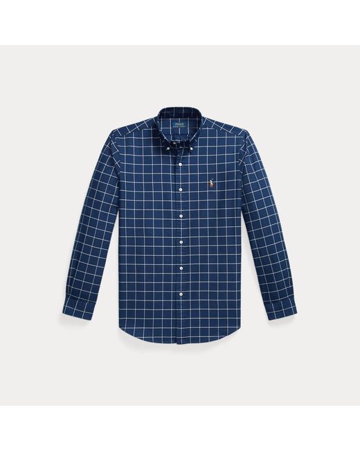 Chemise Oxford À Carreaux Custom Fit Polo Ralph Lauren pour homme