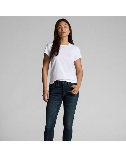 RRL Blue Stretch Skinny Jeans