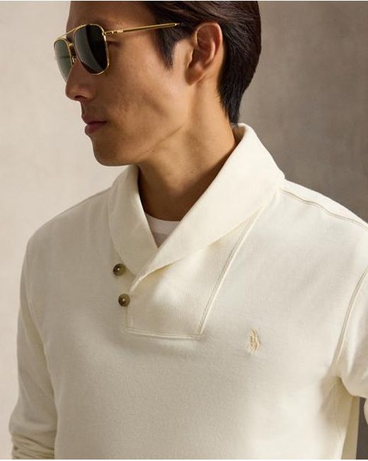 Polo Ralph Lauren Natural Luxury Jersey Shawl-Collar Pullover for men