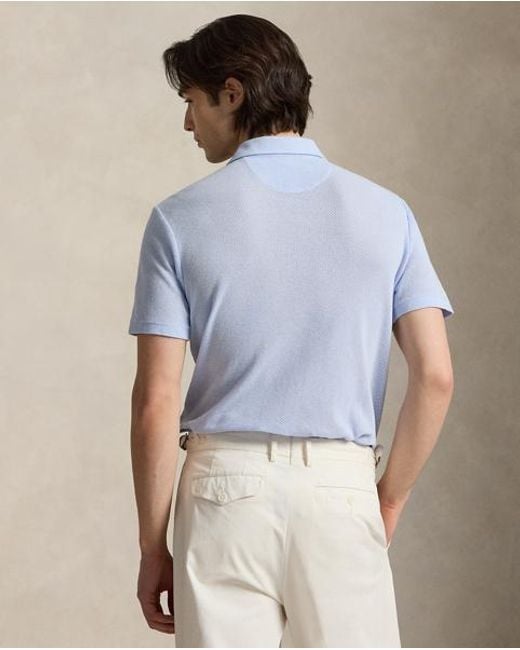 Polo Ralph Lauren Blue Wimbledon Classic Fit Polo Shirt for men