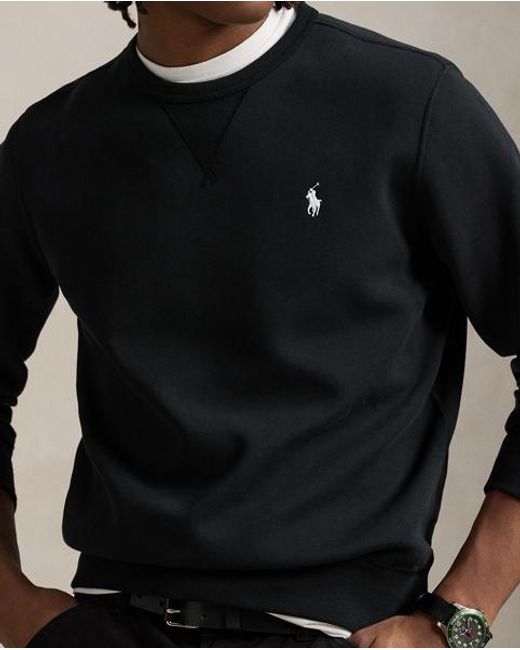 Polo Ralph Lauren Black Double-knit Sweatshirt for men