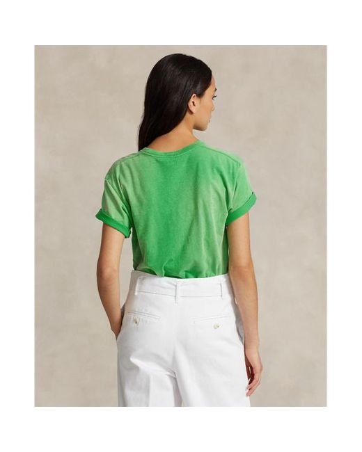 Polo Ralph Lauren Katoenen Jersey T-shirt Met Logo in het Green