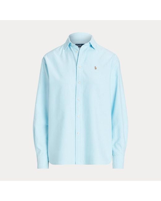Ralph Lauren Blue Relaxed-Fit Hemd aus Baumwolloxford