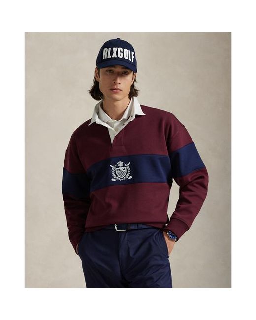 Ralph Lauren Red Relaxed Fit Crest Rugby Sweatshirt for men