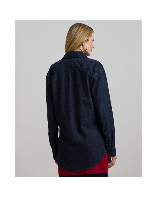 Camicia in denim Relaxed-Fit di Ralph Lauren in Blue