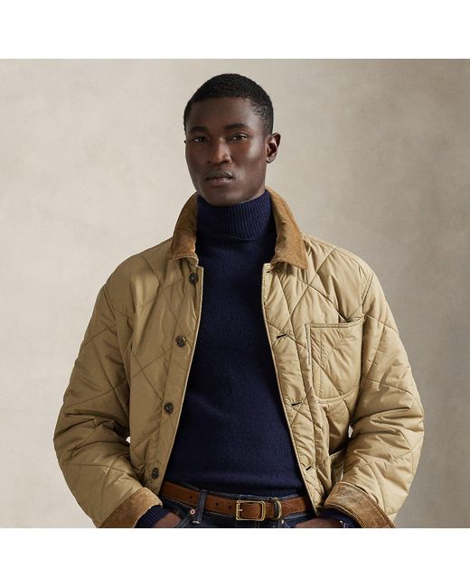 Polo Ralph Lauren Blue The Hurston Quilted Utility Jacket for men