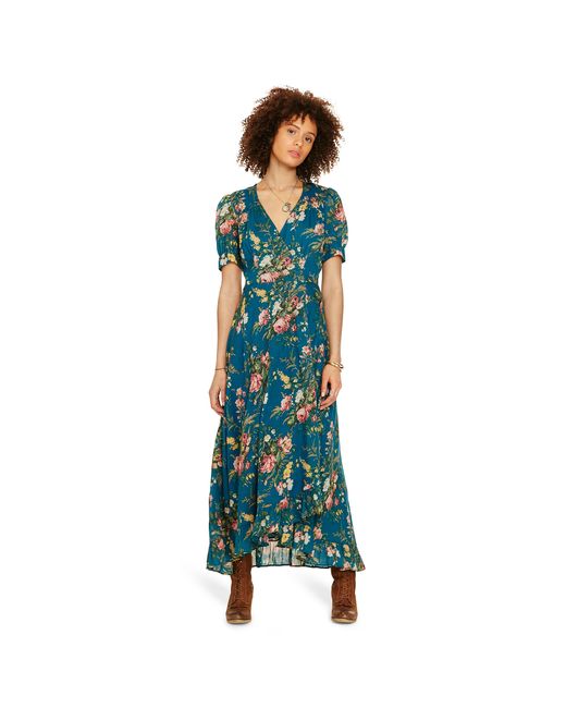 Denim & Supply Ralph Lauren Multicolor Floral-print Gauze Wrap Dress