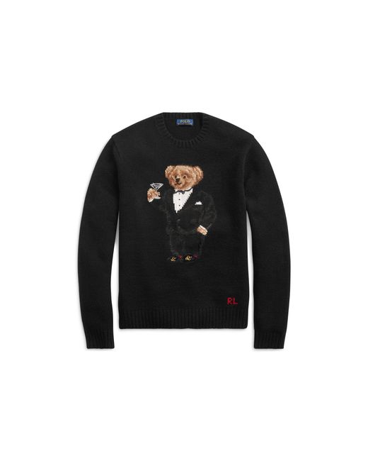 Polo Ralph Lauren Multicolor Martini Bear Wool Sweater for men
