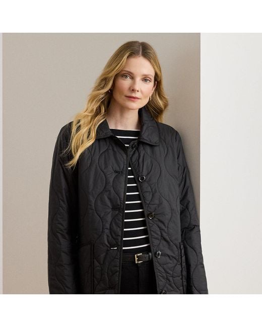 Ralph Lauren Black Onion-Quilted Jacket