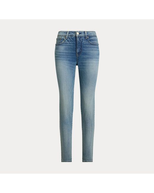 Ralph Lauren Blue High-Rise Skinny Ankle Jean