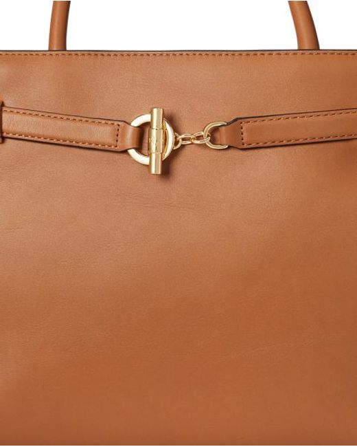 Ralph Lauren Green Leather Large Blaike Satchel