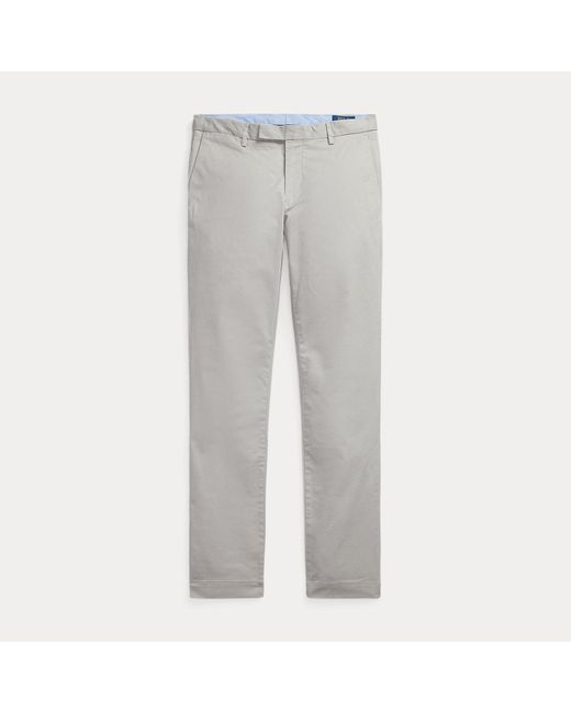 Polo Ralph Lauren Gray Greenwich Stretch Slim Fit Chino Trouser for men