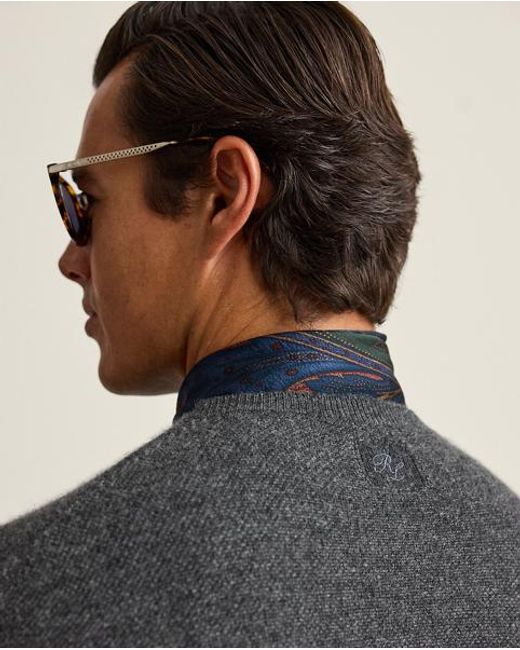 Ralph Lauren Black Birdseye-Knit Cashmere Sweater for men
