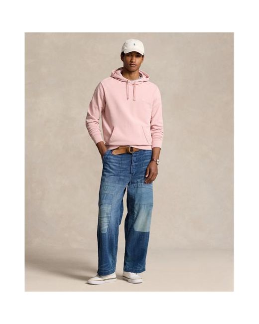 Polo Ralph Lauren Kapuzenpullover aus Loopback-Fleece in Pink für Herren