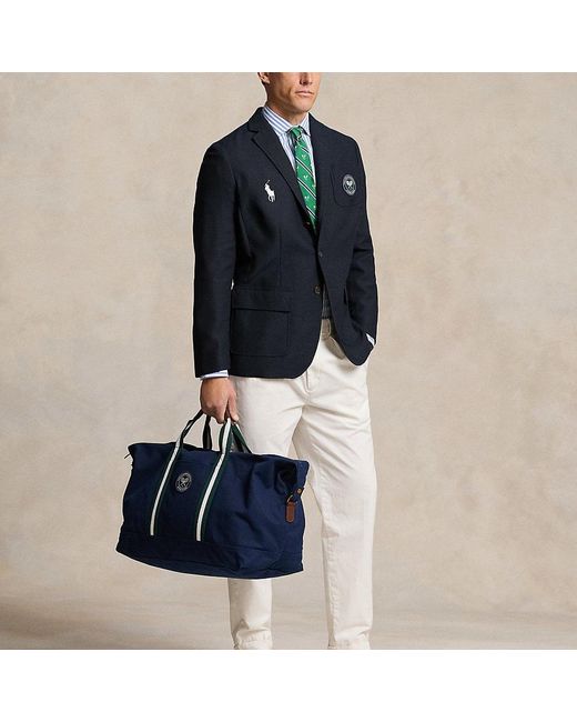 Polo Ralph Lauren Blue Wimbledon Canvas Duffel for men