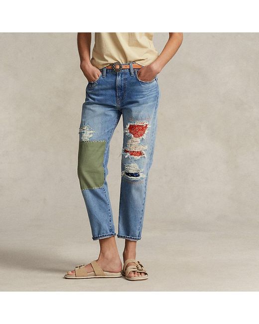 Polo Ralph Lauren Die Slim-Fit Jeans mit Patchwork in Blau | Lyst AT