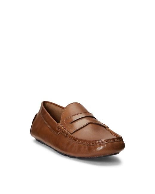 Polo Ralph Lauren Brown Anders Leather Driver for men