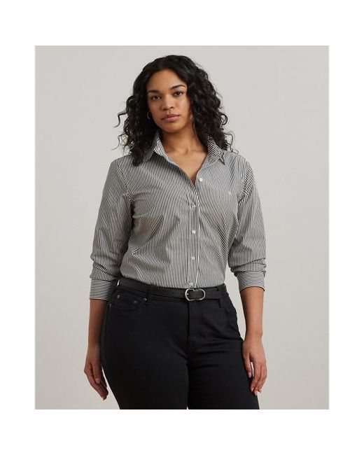 Ralph Lauren Gray Ralph Lauren Striped Easy Care Cotton Shirt