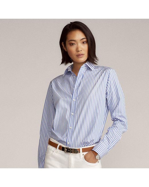 ralph lauren vertical striped shirt