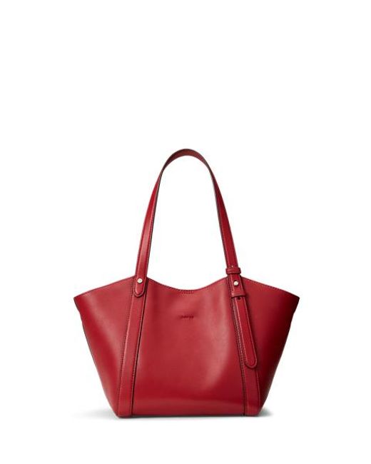 Ralph Lauren Blue Small Tasha Nappa Leather Tote Bag